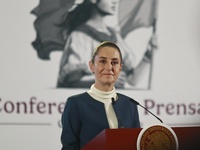 Mexico's President Claudia Sheinbaum Pardo speaks about sending three secondary laws of the Judiciary to the Mexican congress, as well as th...