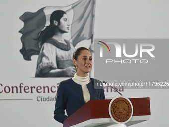 Mexico's President Claudia Sheinbaum Pardo speaks about sending three secondary laws of the Judiciary to the Mexican congress, as well as th...