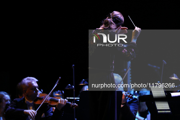 An orchestra concert takes place during the Gala of the 35th Anniversary of the Scouting Association of the Republic of Poland (ZHR) at the...