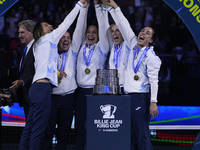 MALAGA, SPAIN - NOVEMBER 20: Jasmine Paolini and her teammates of Italy celebrate the victory after winners the Billie Jean King Cup Finals...