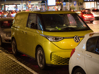 A VW ID.Buzz EV van is seen in Warsaw, Poland on 20 November, 2024. (