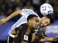 Nicolas Tagliafico plays during the 2026 FIFA World Cup South American qualifiers football match between Argentina and Peru at the La Bombon...