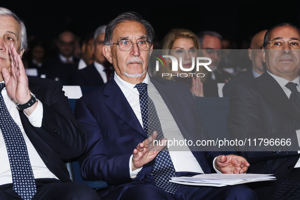 Ignazio La Russa, President of the Senate of the Italian Republic, attends the inauguration of the academic year 2024-2025 of the University...