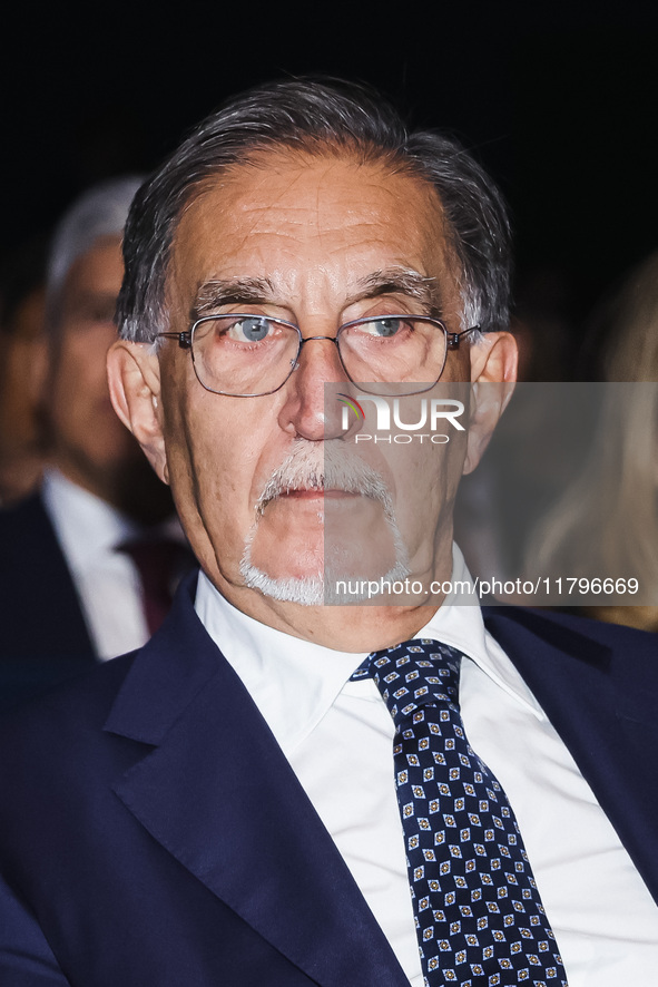 Ignazio La Russa, President of the Senate of the Italian Republic, attends the inauguration of the academic year 2024-2025 of the University...