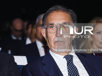 Ignazio La Russa, President of the Senate of the Italian Republic, attends the inauguration of the academic year 2024-2025 of the University...