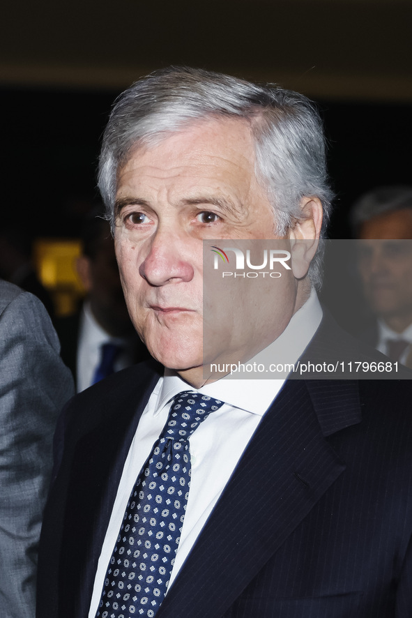 Minister for Foreign Affairs and International Cooperation Antonio Tajani attends the inauguration of the academic year 2024-2025 of the Uni...