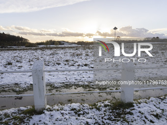 First winter weather of the season with snow hit the Netherlands. Low temperatures with wet snow conditions occurred on Wednesday, 20 Novemb...