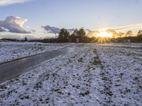 First winter weather of the season with snow hit the Netherlands as spotted before the sunset. Low temperatures with wet snow conditions occ...