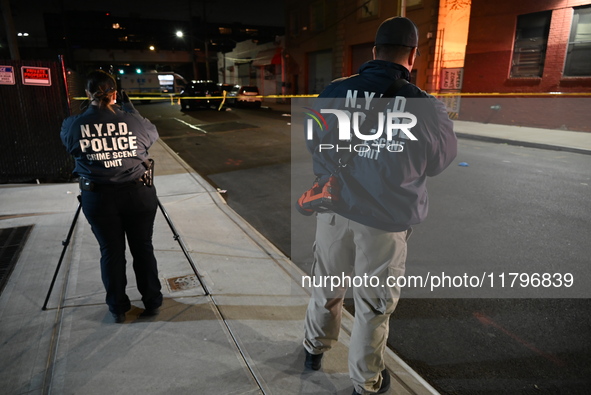 A 32-year-old man is fatally stabbed in the chest on Bay Street and Wave Street in the Tompkinsville section of Staten Island, New York, Uni...