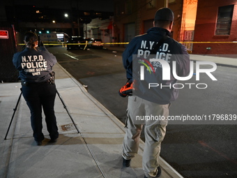 A 32-year-old man is fatally stabbed in the chest on Bay Street and Wave Street in the Tompkinsville section of Staten Island, New York, Uni...