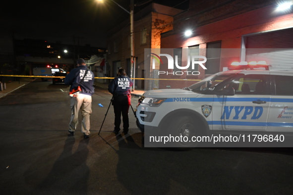 A 32-year-old man is fatally stabbed in the chest on Bay Street and Wave Street in the Tompkinsville section of Staten Island, New York, Uni...