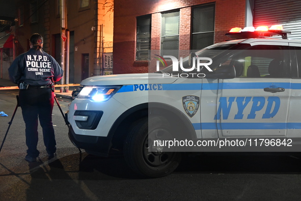 A 32-year-old man is fatally stabbed in the chest on Bay Street and Wave Street in the Tompkinsville section of Staten Island, New York, Uni...