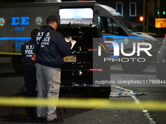 A 32-year-old man is fatally stabbed in the chest on Bay Street and Wave Street in the Tompkinsville section of Staten Island, New York, Uni...