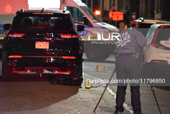 A 32-year-old man is fatally stabbed in the chest on Bay Street and Wave Street in the Tompkinsville section of Staten Island, New York, Uni...