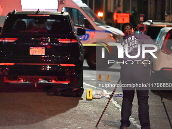 A 32-year-old man is fatally stabbed in the chest on Bay Street and Wave Street in the Tompkinsville section of Staten Island, New York, Uni...