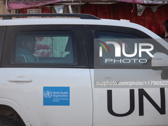 A convoy organized by the World Health Organization and the Palestinian Red Crescent starts from the European Hospital in Khan Yunis, south...