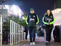 Valtteri Bottas walks in the paddock in Las Vegas, Nevada, on November 20, 2024, ahead of the Formula 1 Heineken Silver Las Vegas Grand Prix...