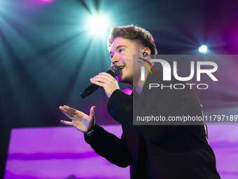  	Andre De Filippi Aka Alfa Performs Live In Palapartenope On November 20, 2024 In Naples, Italy.(