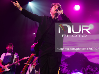  	Andre De Filippi Aka Alfa Performs Live In Palapartenope On November 20, 2024 In Naples, Italy.(