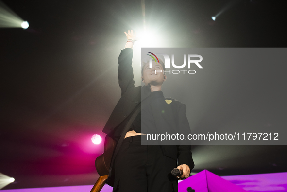  	Andre De Filippi Aka Alfa Performs Live In Palapartenope On November 20, 2024 In Naples, Italy.