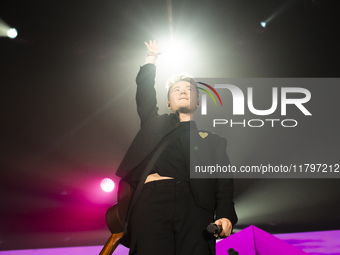  	Andre De Filippi Aka Alfa Performs Live In Palapartenope On November 20, 2024 In Naples, Italy.(