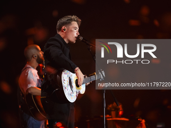  	Andre De Filippi Aka Alfa Performs Live In Palapartenope On November 20, 2024 In Naples, Italy.(