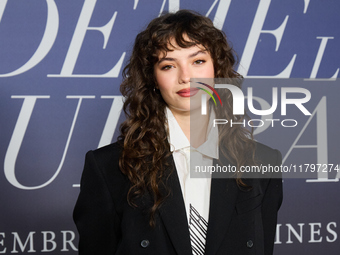 At a photocall for ''Pideme lo que Quieras'' in Madrid, Spain, on November 21, 2024, Gabriela Andrada appears. (