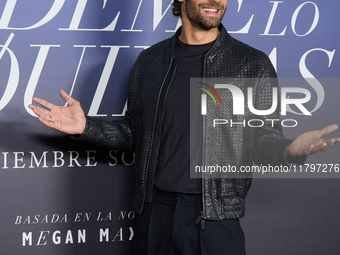 At a photocall for ''Pideme lo que Quieras'' in Madrid, Spain, on November 21, 2024, Mario Ermito poses. (