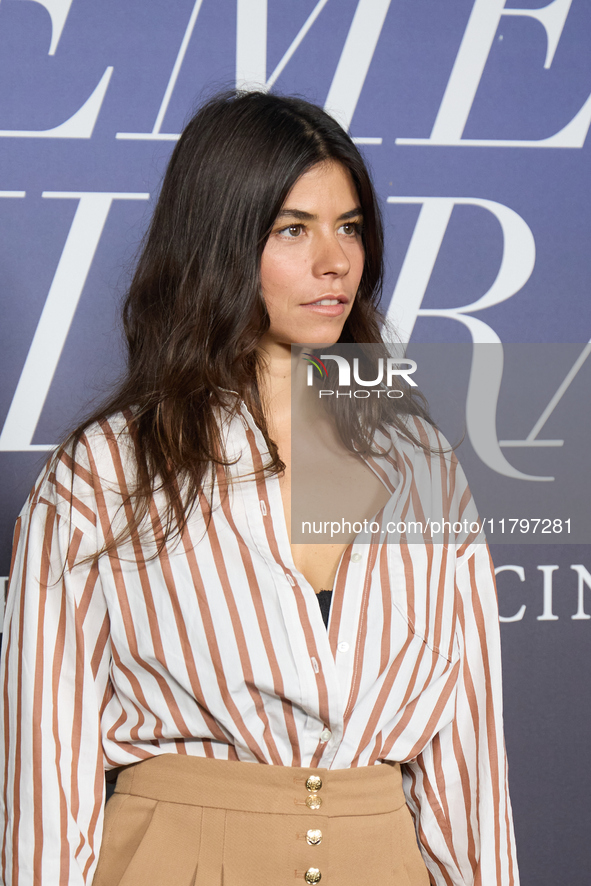 Lucia Alemany attends the photocall for ''Pideme lo que Quieras'' in Madrid, Spain, on November 21, 2024. 