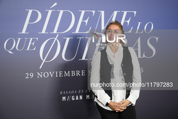 At a photocall for ''Pideme lo que Quieras'' by Megan Maxwell in Madrid, Spain, on November 21, 2024. 