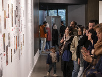 Iranian young people and families visit the ''Eye to Eye, Portraiture in Modern and Contemporary Art'' exhibition at the Museum of Contempor...