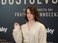 Carlotta Gamba attends the ''Dostoevskij'' photocall at Hotel Eden in Rome, Italy, on November 20, 2024. (