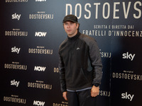 Gabriel Montesi attends the ''Dostoevskij'' photocall at Hotel Eden in Rome, Italy, on November 20, 2024. (