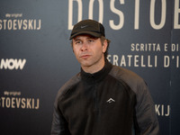 Gabriel Montesi attends the ''Dostoevskij'' photocall at Hotel Eden in Rome, Italy, on November 20, 2024. (