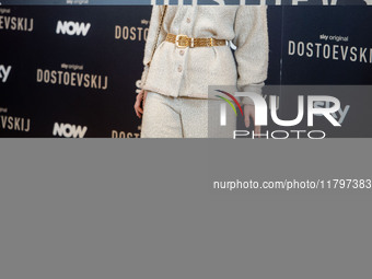 Carlotta Gamba attends the ''Dostoevskij'' photocall at Hotel Eden in Rome, Italy, on November 20, 2024. (