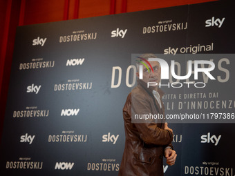 Filippo Timi attends the ''Dostoevskij'' photocall at Hotel Eden in Rome, Italy, on November 20, 2024. (