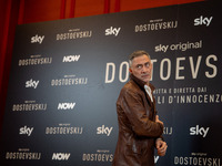 Filippo Timi attends the ''Dostoevskij'' photocall at Hotel Eden in Rome, Italy, on November 20, 2024. (