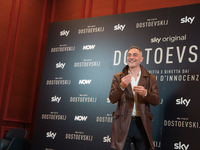 Filippo Timi attends the ''Dostoevskij'' photocall at Hotel Eden in Rome, Italy, on November 20, 2024. (