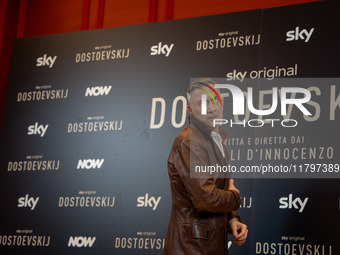 Filippo Timi attends the ''Dostoevskij'' photocall at Hotel Eden in Rome, Italy, on November 20, 2024. (