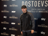 Gabriel Montesi attends the ''Dostoevskij'' photocall at Hotel Eden in Rome, Italy, on November 20, 2024. (