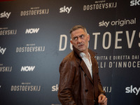 Filippo Timi attends the ''Dostoevskij'' photocall at Hotel Eden in Rome, Italy, on November 20, 2024. (