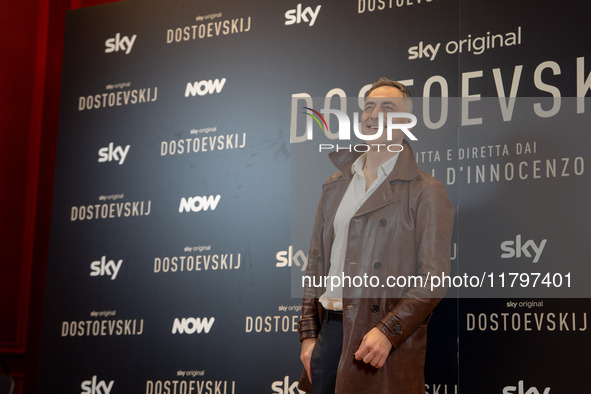 Filippo Timi attends the ''Dostoevskij'' photocall at Hotel Eden in Rome, Italy, on November 20, 2024. 