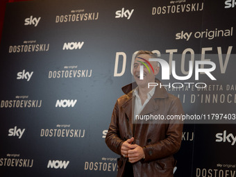 Filippo Timi attends the ''Dostoevskij'' photocall at Hotel Eden in Rome, Italy, on November 20, 2024. (