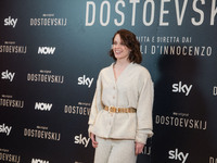 Carlotta Gamba attends the ''Dostoevskij'' photocall at Hotel Eden in Rome, Italy, on November 20, 2024. (