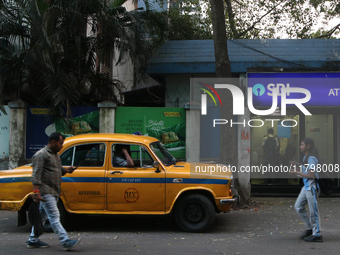 The scene of a State Bank of India ATM booth in Kolkata, India, on November 21, 2024. (