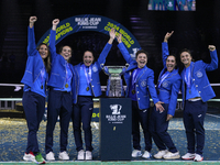 MALAGA, SPAIN - NOVEMBER 20: (L-R) Tathiana Garbin, Lucia Bronzetti,  Elisabetta Cocciaretto, Jasmine Paolini, Martina Trevisan, Sara Errani...