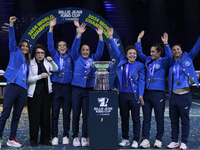 MALAGA, SPAIN - NOVEMBER 20: (L-R) Tathiana Garbin, Billie Jean, Lucia Bronzetti,  Elisabetta Cocciaretto, Jasmine Paolini, Martina Trevisan...