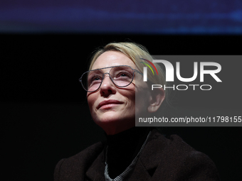 Cate Blanchett during Camerimage Festival in Torun, Poland on November 20, 2024. (