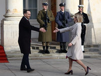 Foreign Affairs Minister of Poland Radoslaw Sikorski and next High Representative of the Union for Foreign Affairs Kaja Kallas
at the foreig...