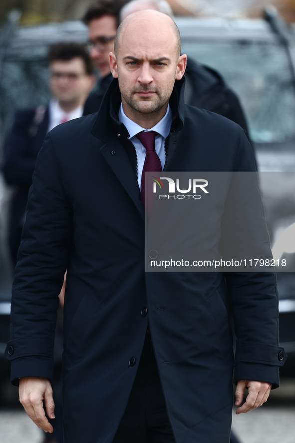 Foreign Affairs Minister of France Jean-Noel Barrot at the foreign ministers meeting in Warsaw, Poland on November 19, 2024. 